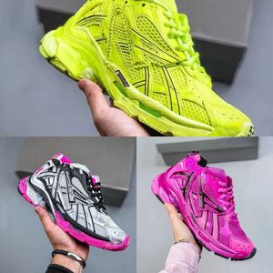 Buty męskie kobiety potrójne projektanty S 7.0 Runner Sneakers Tracks 7 t Gomma Paris Speed ​​Platform Mash