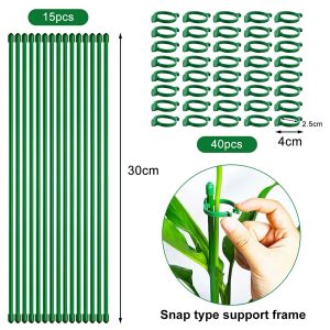 Supports Plant Support Sticks Flower Holder Clips Orchid Rod Plant Sticks For Supporting Climbing Plant Orchid Tomato Gardening Supplies