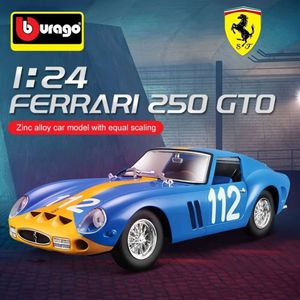 Burago 1:24 Новый 250 GTO из суперсплава, классическая модель автомобиля для литья под давлением, игрушка, коллекция, подарок