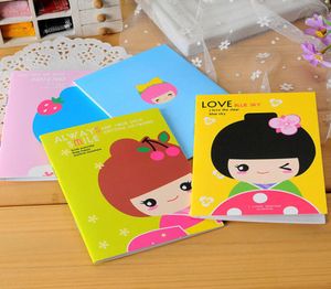 Kawaii School School Office Supplies Śliczne cudowne kreskówki Dziewczyny Notatnik Papier Dziennik Książki Notatniki Notatki PADS Papelaria4541628