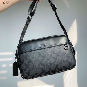 Pacchetto diagonale di lusso Diagonale Shop spedizione gratuita Olay Nuova borsa a tracolla da uomo Graham Crossamera a doppia cerniera Crossbody Small Square