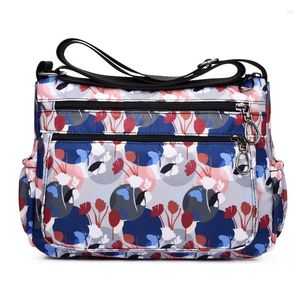 Borse a tracolla Borsa floreale Stile rurale Moda Donna Europea e americana Vintage con cerniera leggera Messenger