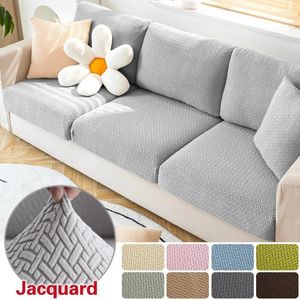 Stol täcker stretch kudde täcke soffa möbler skyddare jacquard tjockt hörn säte slipcover elastisk soffa