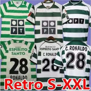 01 02 03 04 Lisboa Retro Futbol Formaları Ronaldo Marius Niculae Joao Pinto 2001 2002 2003 2004 Lizbon C.Ronaldo Klasik Vintage Futbol Gömlekleri Üstleri Sporting CP 888888