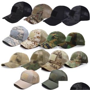 Berretti tattici Cappelli Sport all'aria aperta Berretto da baseball Camouflage Camo Navy Hat Marines Esercito Tiro Combattimento Assat No07-011 Drop Delivery Gear Otlbv