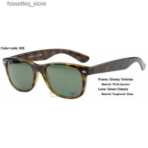 Okulary przeciwsłoneczne Wysokiej jakości modne okulary przeciwsłoneczne Owalne TR ręcznie robione octanowe szklane soczewki Zielony brąz S m rozmiar 52 55 damski ubranie letnie L240322