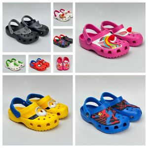 Unisex-Child Funlab Clog Kids Classic Minions Hook & Loop Cartoon Hole Sandals Sneakersapp