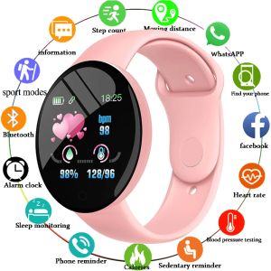 Smartwatch d18s reale stepcount fitness mult function step watch smart per uomini e donne adatti e telefono Android