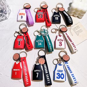 Designer Key chain Luxury keychains for men Basketball shirt Key chains rings Fashion personality jersey hanging bag car pendant