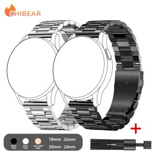 Pulseira de aço inoxidável para xiaomi mi watch s1, pulseira de substituição para mi watch cor 2, pulseira de aço inoxidável de 22mm