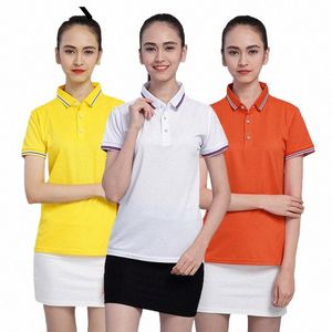 T-shirt estiva Ricamo Logo Gruppo Abbigliamento da lavoro Polo Camicia culturale Camicia pubblicitaria Supermercato Latte Negozio di tè Tute c0JY #