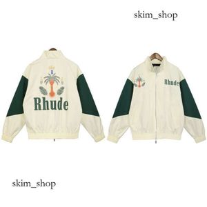 ジャケットRhudeブランドデザインメンズ春夏長袖メンズジャケットUSサイズS-XL高品質デザイナーS 878