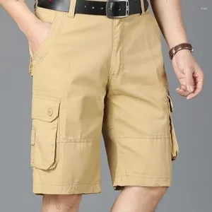 Pantaloncini da uomo Pantaloni alla moda a cinque divisioni Pantaloni estivi grandi Y2k Pantaloni sportivi larghi e dritti da spiaggia con tasche multiple