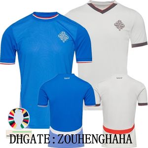 Island Soccer Jersey Gudmundsson 2024 Euro Cup Islands National Team Home Away Football Shirts Kit Hlyndsson Haraldsson