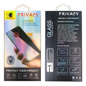 Custodia protettiva 3D per protezione privacy curva anti-spia in vetro temperato per Samsung Note 20 10 9 8 S24 S23 S22 S21 S20 S10 S9 S8 Ultra Plus