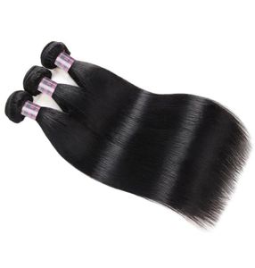3 Bundles 828 inch Deep Loose Brazilian Human Hair Bundles Loose Wave Yaki Straight Deep Curly Body Water Wave Straight Color Jet37025558