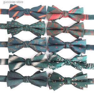 Fliegen Männer Bowtie Lässige Grüne Farbe Fliege Für Männer Frauen Erwachsene Floral Fliegen Krawatten Männlich Bogen Knoten Für Party Plaid Hochzeit Bowties Y240329