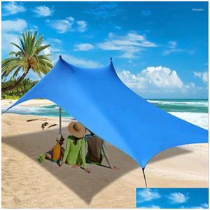 Tents And Shelters Outdoor Beach Tent Sun Shelter Cam Shades Skysn One-Piece Sunshade Canopy Portable Sunsn Fishing Drop Delivery Spor Ot4Uv