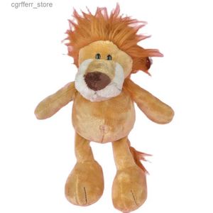 Stuffed Plush Animals Lovely jungle Lion Elephant Giraffe Monkey Stuffed Plush Doll Jungle Series Stuffed Animals Toys for Kids Baby Children Gifts240327