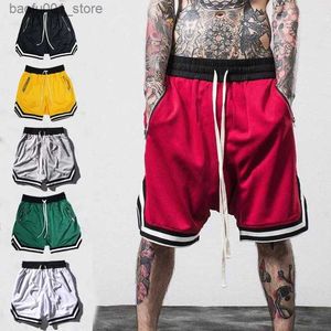 Męskie spodenki Basketball Szybkie suszenie Siatki Szorty Gym Fitness Męskie Sports Sports Shorts Summer Multi-color S ~ 5xl z kieszeniem zapinane na zamek Q240329