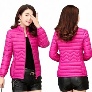 Women Parkas Winter Jacket Down Cott Jacket Varm korean Casual Lightweight Solid Color Parka 2023 Ny kvinnlig snöbeläggning Outwear K8CX#