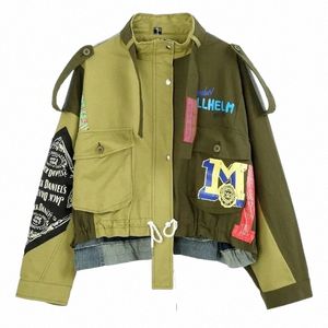 fi Streetwear Jacket Women Autumn 2023 New Lapel Loose Single Breasted Lg Sleeve Denim Coat Female Tide b2qV#