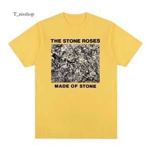 メンズTシャツThe Stone Roses VintageTシャツのアルバムカバーは、綿の男性TシャツTシャツレディーストップ469になりたいです