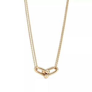 Lyxdesigner hästsko halsband kvinnlig rostfritt stål mode enkla parkedjor halsband charm smycken present girl accessorie2569