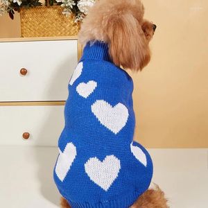 Vestuário para cães Roupas para animais de estimação Dia dos Namorados Ano Amor Camisola de malha