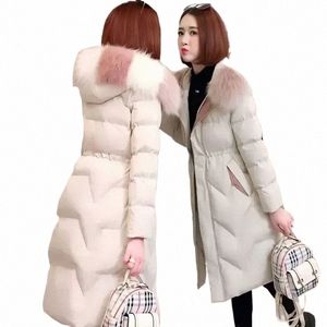 Tüy katlar Kadınlar Down Ceket 2023 Kadınlar için Koreli Ceket LG Pamuklu Ceket Kış Kışları Kadınlar Puffer H7RR#