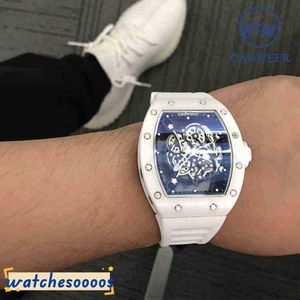 Mens Watch Designer Hareketi Otomatik Luxuy Peleaiss CW Mill Beyaz Ceamic Net ED Aynı Makine