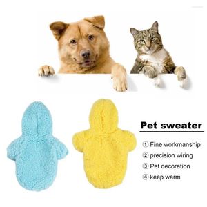 Dog Apparel Fashion Hooded Sweatshirt Cozy Plush Fleece Pet Hoodie For Weather Soft Comfortable With Two-leg Design Warm