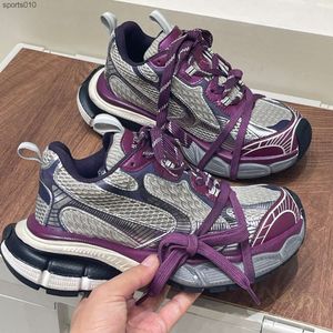 Parigi 3XL scarpe da papà per donna 2023 nuove usurate suola spessa e alta stringate scarpe sportive casual da donna sporche