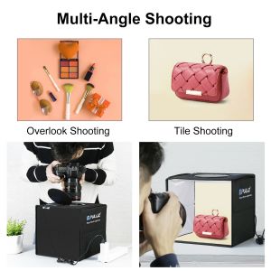 PULUZ Lightbox 20cm 25cm 30cm 40cm Light box Mini Photo Studio Box Photography Light Studio Shooting Tent Box Kit&6 Backdrops