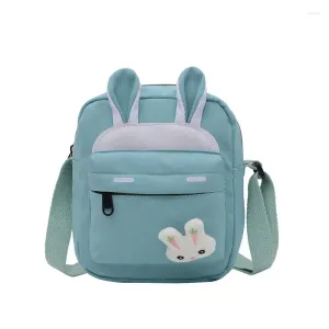 Sacos de ombro Fashon Ins Adorável Nylon Bonito Crossbody Bag 2024 Japonês Dos Desenhos Animados Mensageiro Estudante Um Pequeno Quadrado