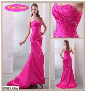 2015 Sexy Hi Lo Sweetheart Prom Homecoming sukienka z koralika Ruching Elastyczne satynowe suknie imprezowe Dhyz 013941492