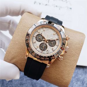 Ditong Na Three Eyes Six Needle Men's Steel Band Multi Functional Fully Automal Mechanical Tape Watch