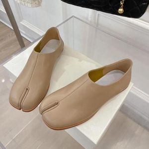 Casual Shoes Zapatillas Mujer Designer Women Sexy Lady Nude Genuine Leather Round Toe Loafer Slip On Dreess Soft