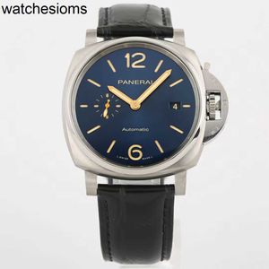 Panerass Mens Designer Luxury Watch Wristwatches Off Immediate 42mm Limited Edition Gold Needle Blue Pam00927 Automatic Mechanical Men's