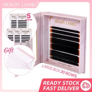 Cílios ARISON Cílios 30 Linhas YY Cílios Ponta Dupla Yshape Extensão de Cílios Cilios yy Volume Pré-fabricado Fácil Ventilador Lash Natural Suave