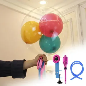 Party Decoration 20cm Metal Material Gatherings Balloon Inflation Tools Set Stuffing Machine Kit Filling Inflator
