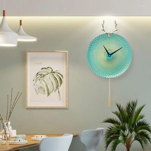 Relógios de parede Cerâmica Gilding Relógio Design Moderno Nordic Breve Sala de estar Decoração Cozinha Arte Oca Relógio Decoração de Casa