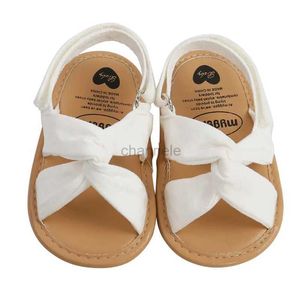Сандалии Летние сандалии для новорожденных девочек Обувь в простом стиле Сплошной цвет Полая обувь на мягкой подошве Уличная домашняя повседневная обувь 0-18 M 240329