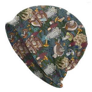 Berretti Funghi della foresta Cofano unisex Cappelli da corsa caldi invernali Cappello sottile a doppio strato Cappucci traspiranti