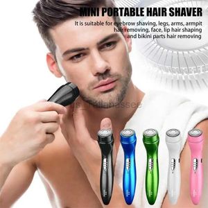 Electric Shavers 2023 New Mini Electric Shaver Automatic Mens Razor Trimmer Portable Beard Knife Safety Heads Shaving Machine Hair For Man 240329