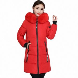 2021 Women Winter Parka Płaszcze Błyszcząca kurtka w dół Katatki LG z kapturem zagęszczenie plaster Fi Loose Chaqueta Mujer R6xt#