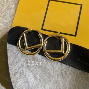 Women Hoop Earrings Designer Premium Gold Stud Earring for Mens Hoops F Letter Luxury Studs Brand Design Dangle Small Size 2.5 Cm Boucles Fashion Jewelry with Box