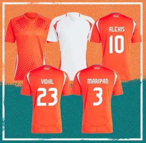 Chile 24/25 Camisas de futebol ALEXIS VIDAL Kids Kit 2025 Seleção Nacional Camisa de Futebol Home Vermelho Fora Branco Conjunto Completo Masculino Camiseta 2024 Copa América ZAMORANO ISLA hotsoccer