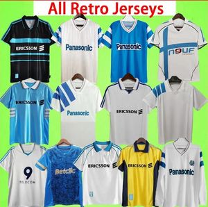 1990 Maillot De Foot Marseilles Retro Soccer Jerseys Sweatshirt 1992 1993 1998 1999 2000 2003 2005 2006 2011 2012 Vintage Football Shirt 2000 03 04 05