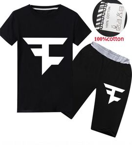 Yeni Faze Pantolon Set Pamuklu Tshirt Klan Merch Gaming Children039s Pamuk Tshirt Şort Seti RT15047512268